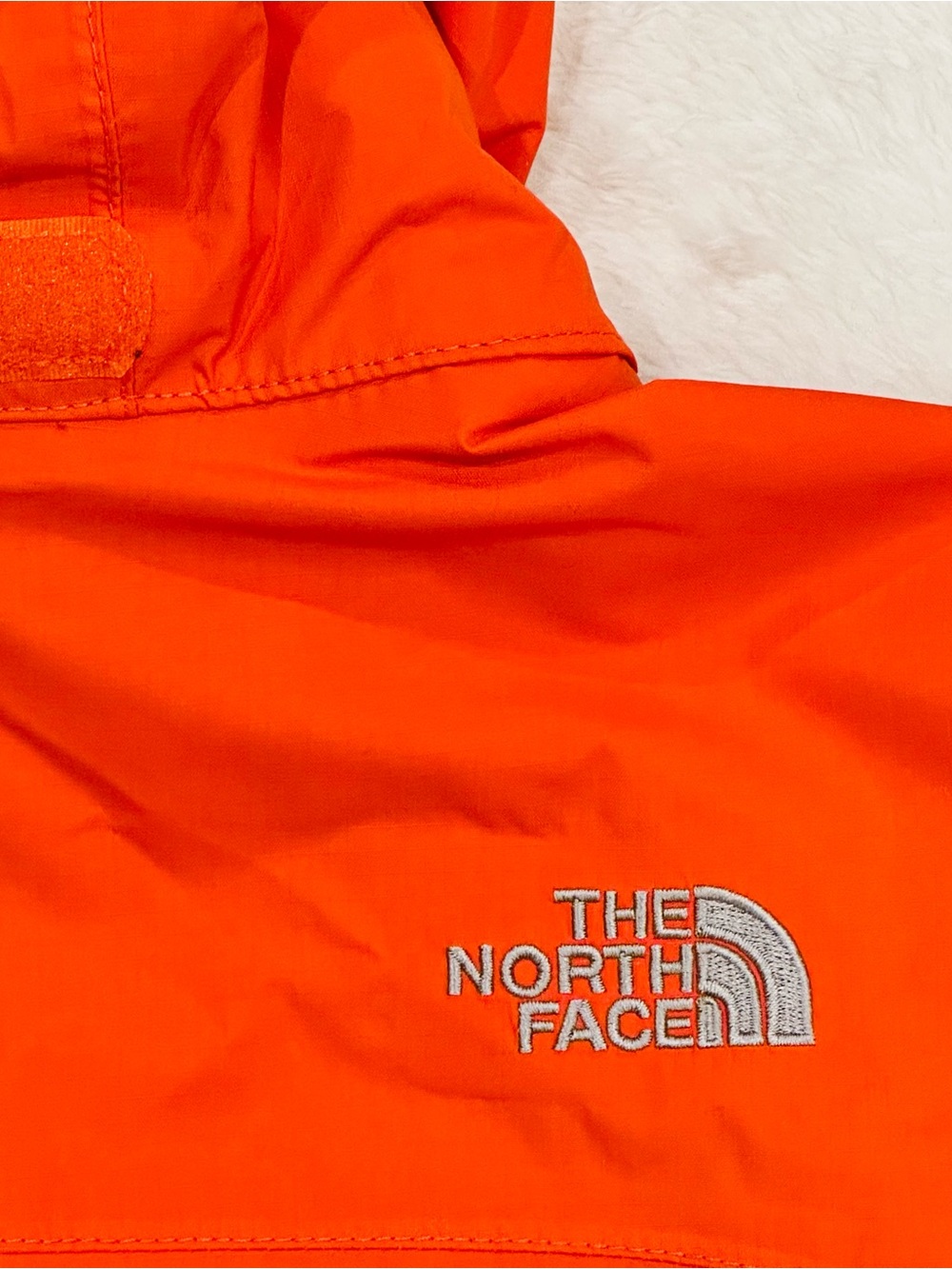 The North Face Hyvent Hooded Orange Rain Jacket Nylon Youth 14-16 Women’s S - Picture 7 of 11